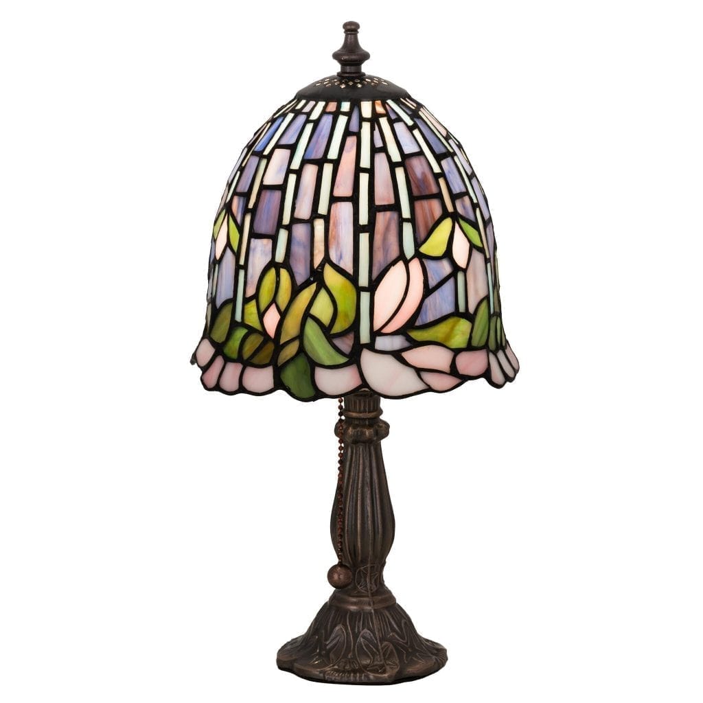 Tiffany Flowering Lotus Accent Lamp Tiffany Lamp Style 15 Inch