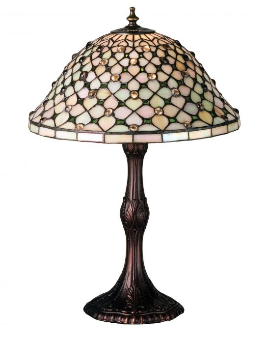 Tiffany Diamond & Jewel Table Lamp
