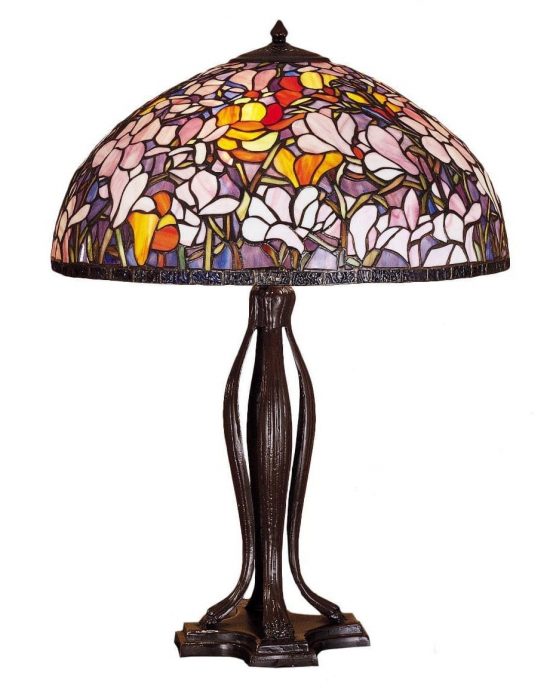 Tiffany Magnolia Floral Table Lamp