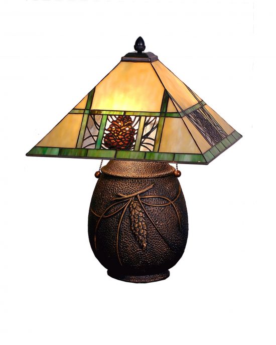 Tiffany Pinecone Ridge Table Lamp