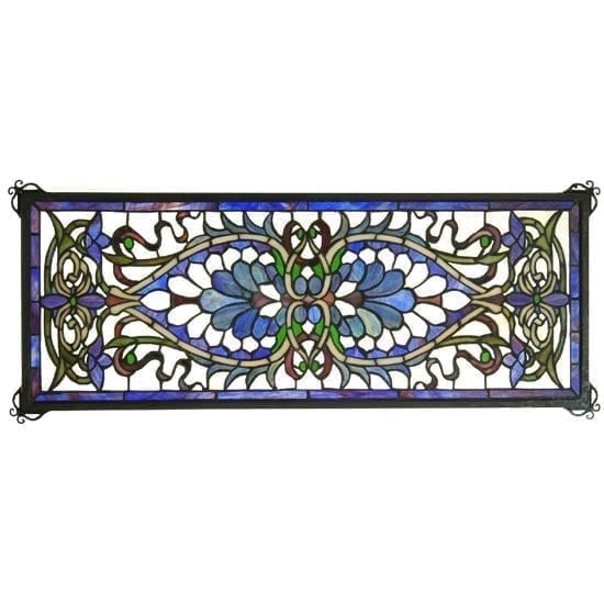 Antoinette Transom Stained Glass Window Vertical or Horizontal