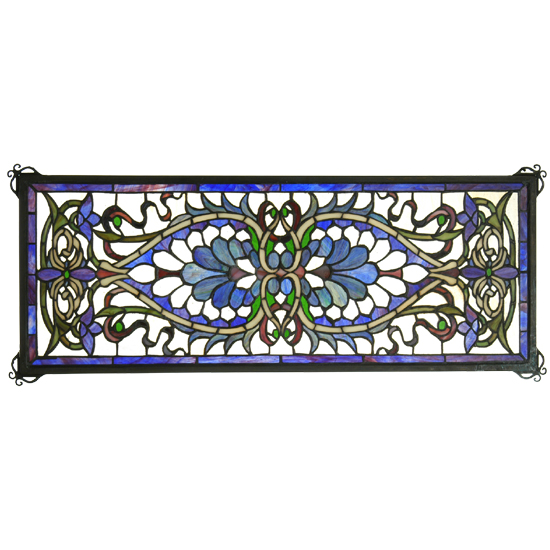 Antoinette Transom Stained Glass Window Vertical or Horizontal