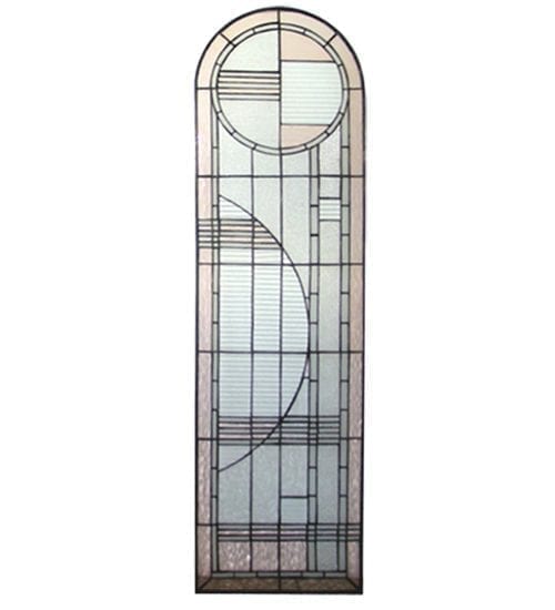Art Deco Stained Glass 22869 - Right Sided Entry Door Way Window