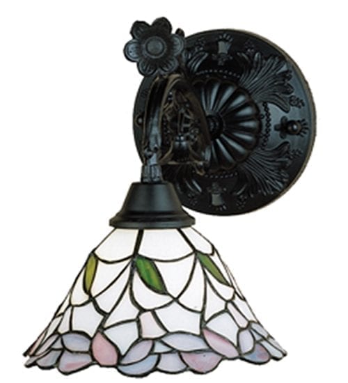 Wall Sconce 1 Lamp Tiffany Floral Design