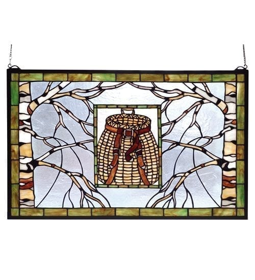 Birch Tree Stained Glass Window 69502 Meyda Tiffany Original
