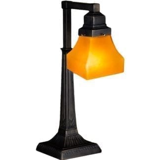 Bungalow Frosted Amber Desk Lamp