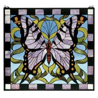 Butterfly Stained Glass Window Tiffany Style Home Decorations by Nature