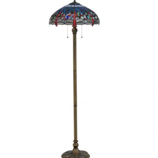 Tiffany Style Dragonfly Floor Lamp