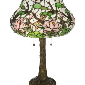 Dragonfly Flower Table Lamp