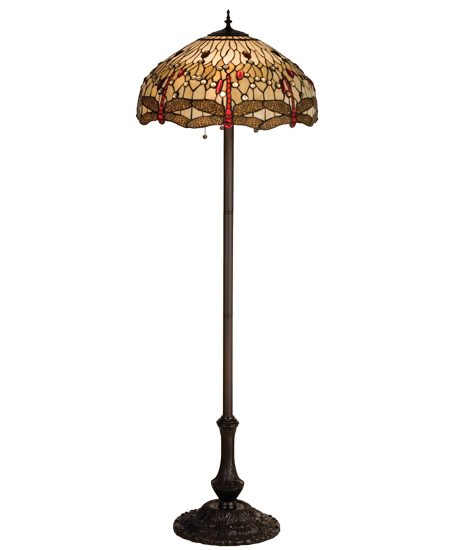 Dragonfly Stained Glass Floor Lamp