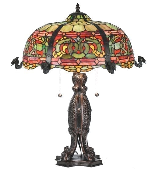 Duffner and Kimberly Stained Glass Table Lamp Designs