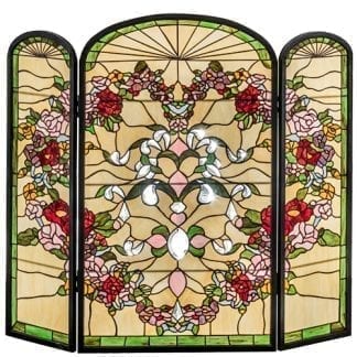 Floral Fireplace Screen