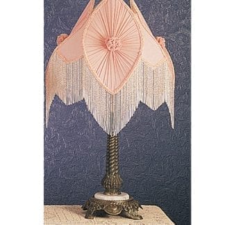 Fluffy Pink Bedside Lamp 15"
