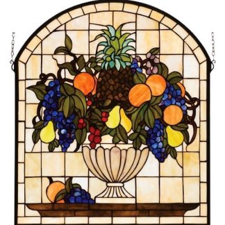 Fruit Bowl Stained Glass Window hand made art glass