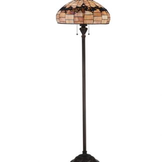 Grape Stained Glass Floor Lamp