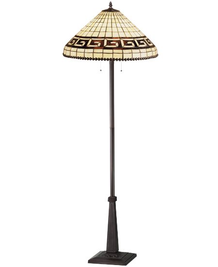 Greek Key Floor Lamp