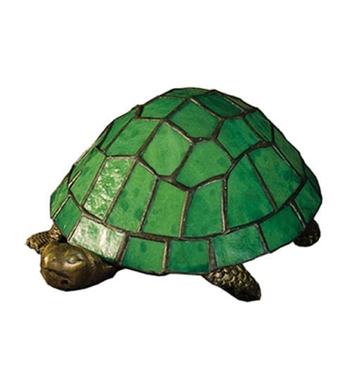 Tiffany Stained Glass Turtle Night, Glass Turtle Lamp