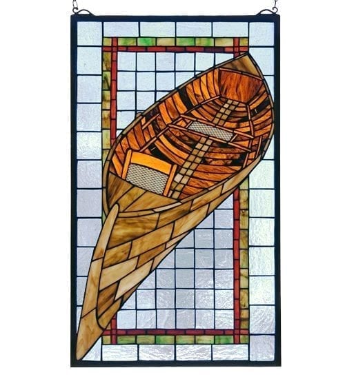 Guideboat Stained Glass Window