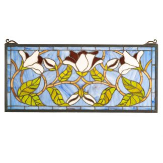 High Magnolia Meyda Tiffany Original Stained Glass Hanging Window