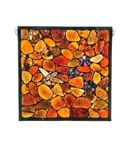 Hummingbird Agata Window Uniquely Handcrafted Using Natural Stones