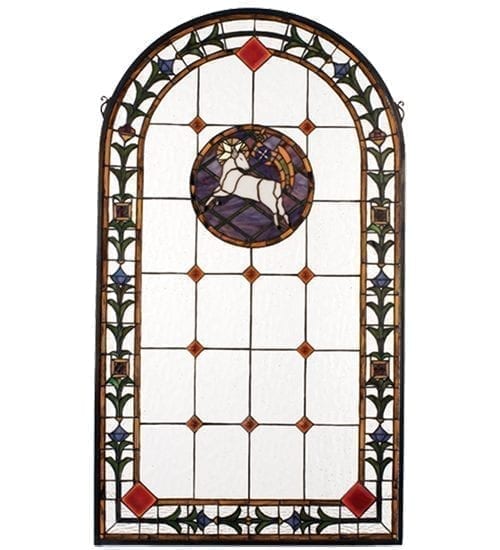 Lamb of God Stained Glass Window hand made art glass