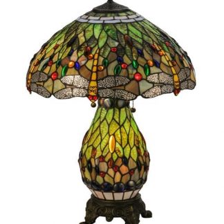 Lighted Base Table Lamp Dragonfly