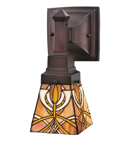One Light Bungalow Glasgow Wall Sconce Hand Crafted Lighting