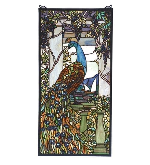 Peacock Stained Glass Window Louis Tiffany Original Reproduction