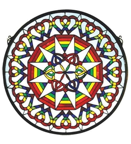 Rainbow Stained Glass Window