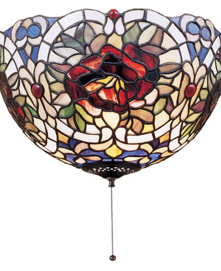 Renaissance Rose Flush Mount Lamp