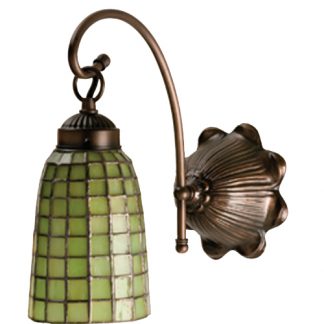 Spanish Style Old World One Lamp Hanging Sconce 6"W Terra Verde