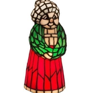 Mrs Claus Mini Lamp 69864 - Stained Art Glass - 10" Tall