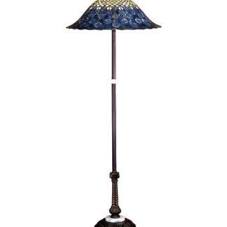 Tiffany Peacock Floor Lamp