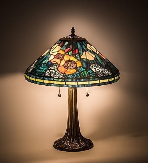 Tiffany Table Lamp Poppies Stained Glass Tiffany Studio's designs