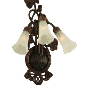 White Pond Lily 3 Light Wall Sconce