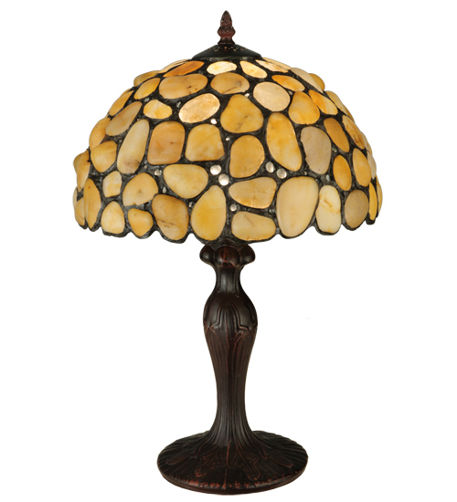 Agate Yellow Stone Table Lamp Natural, Agate Stone Table Lamp