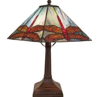 Dragonfly Stained Glass Desk Lamp