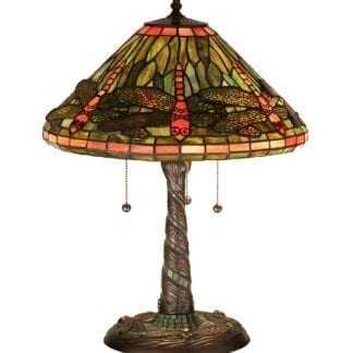 Tiffany Dragonfly Mosaic Base Table Lamp