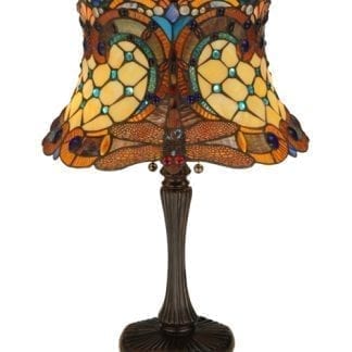 Tiffany Style Dragonfly Table Lamp
