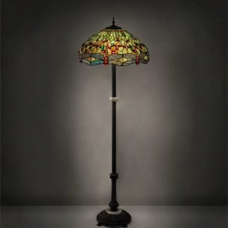 Tiffany Dragonfly Floor Lamp Green