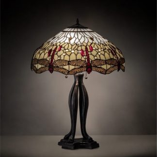 Tiffany Hanging Head Dragonfly Table Lamp