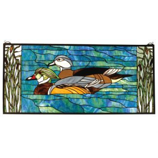 Ducks In The Window Stained Glass Tiffany Style Home Decor