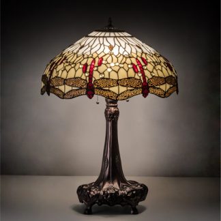 End Table Lamp Tiffany Dragonfly Design Living Room Lighting Ideas