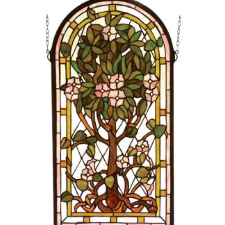 Framed Art Tree of Life Stained Glass Tiffany Style Home Decor