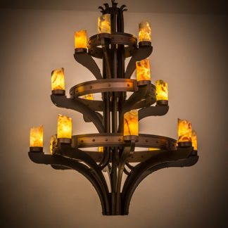 Commercial Lighting Chandelier 48" wide 183607 from iron and stone