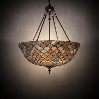 Tiffany Lamps Pendant Lighting Fishscale Blue