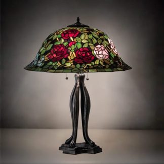 Tiffany Rose Bush Table Lamp