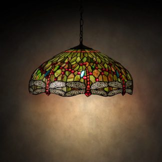 Tiffany Style Dragonfly Lamp 31108 Stained glass lighting home decor