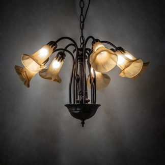 Pond Lily Creme Chandelier