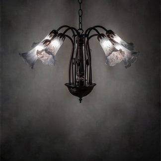 Pond Lily Gray Chandelier
